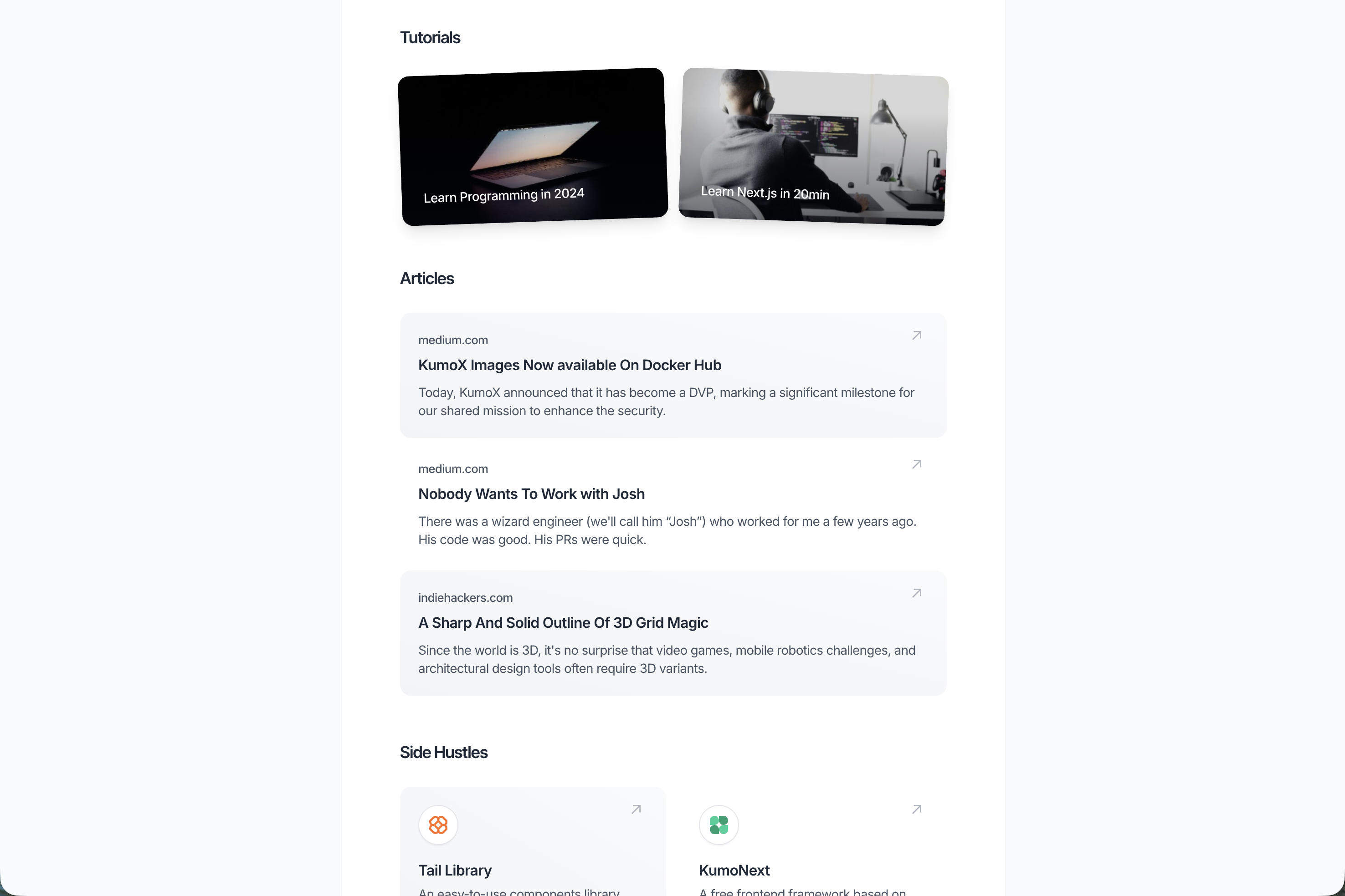 DevFolio screenshot 2