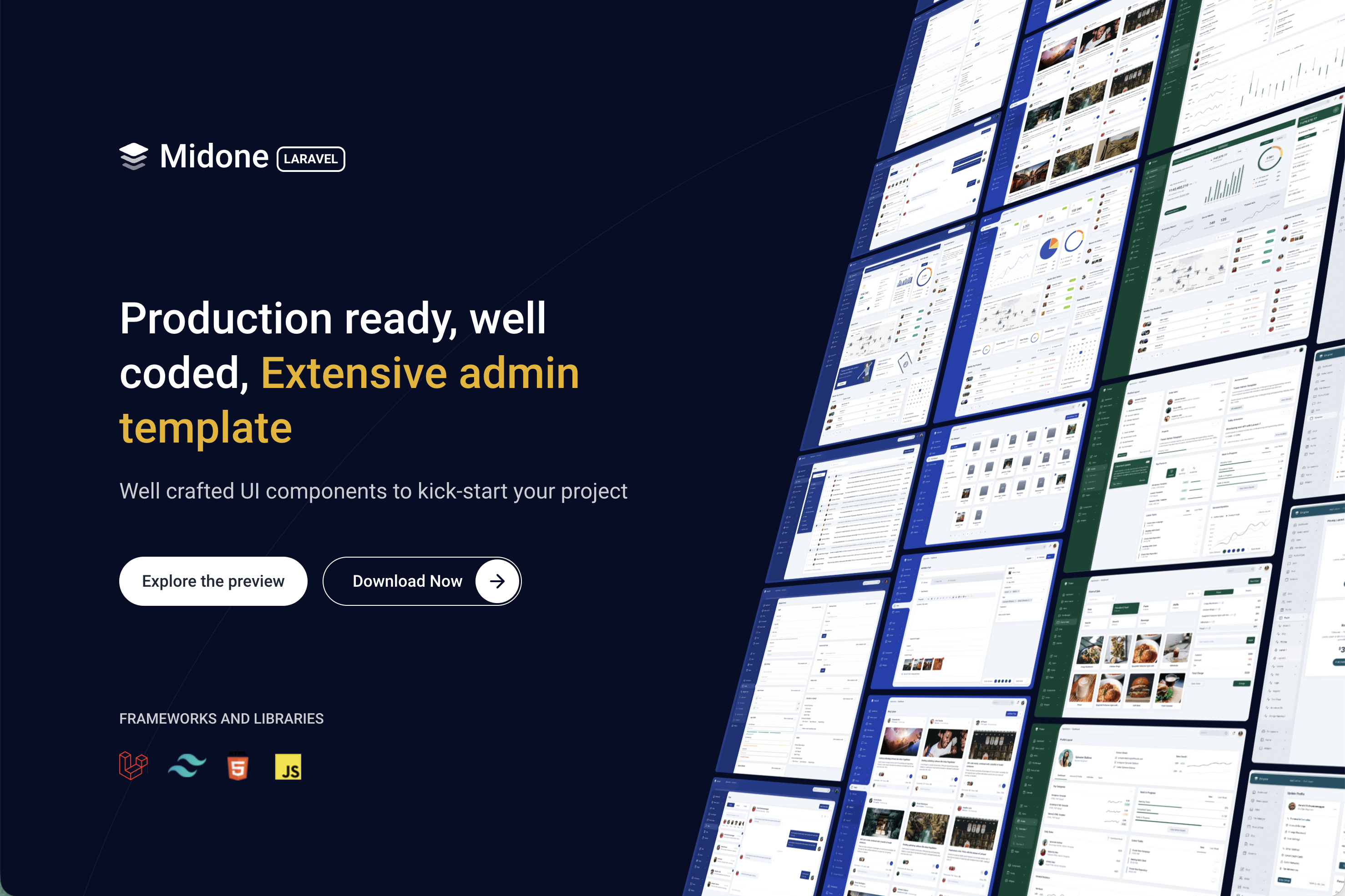 Midone Laravel + HTML