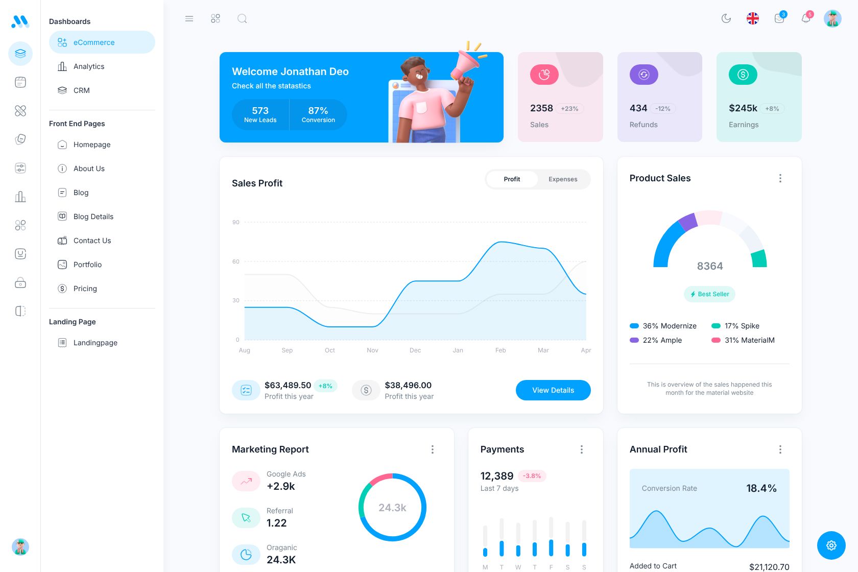 MaterialM screenshot 2
