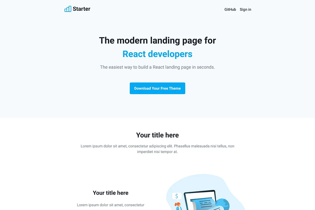 NextJS Landing Page Starter