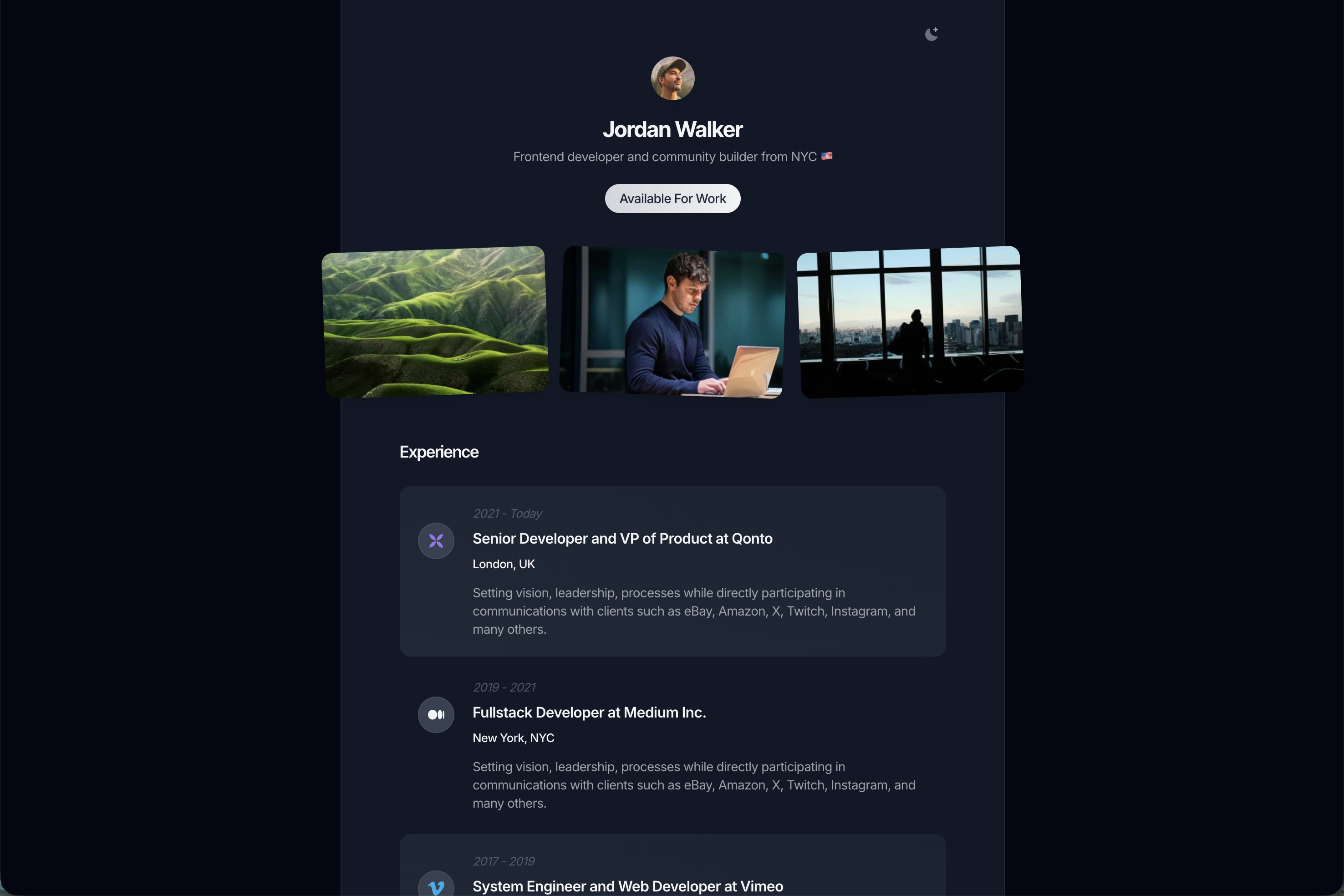 DevFolio screenshot 3
