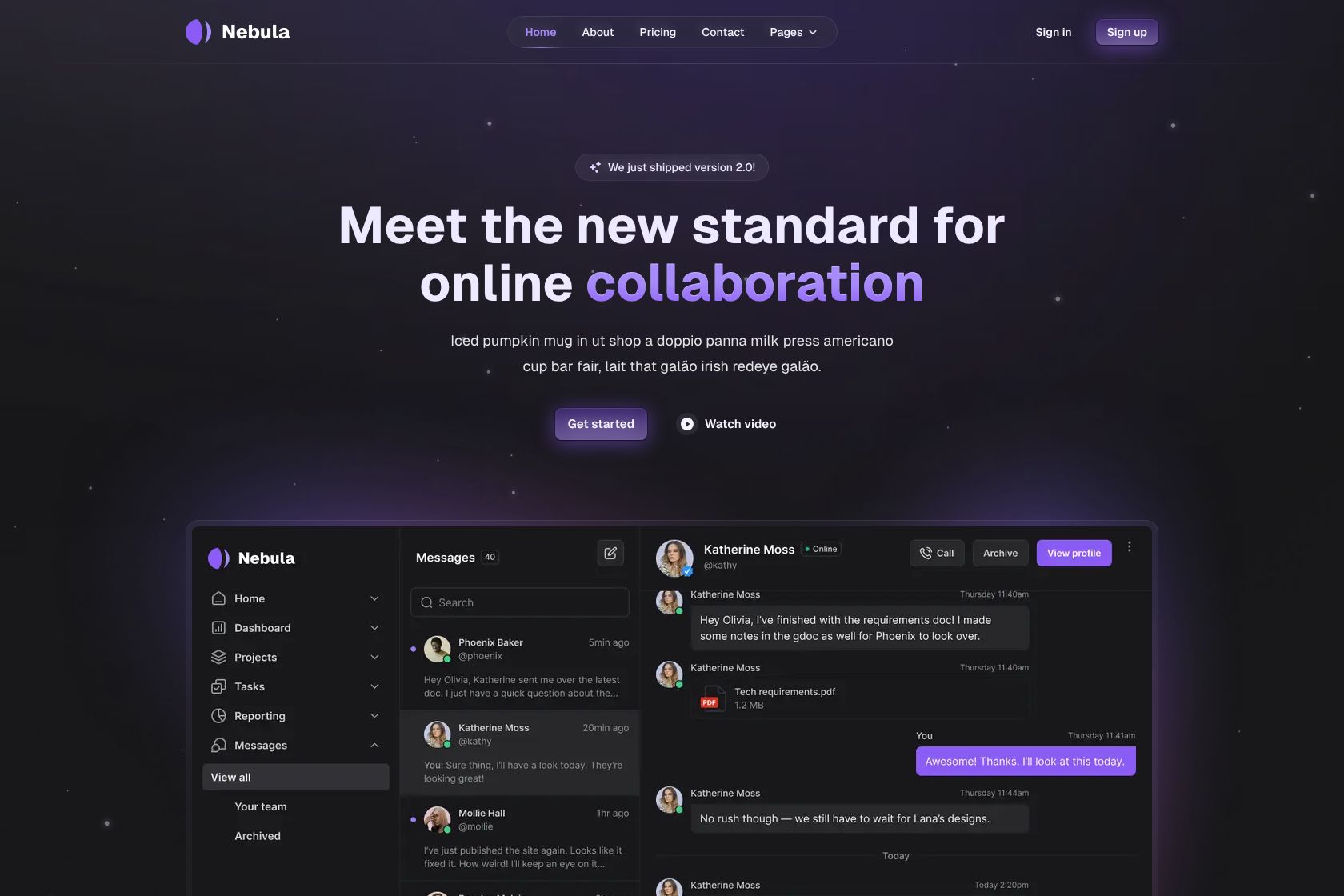 Nebula screenshot 2