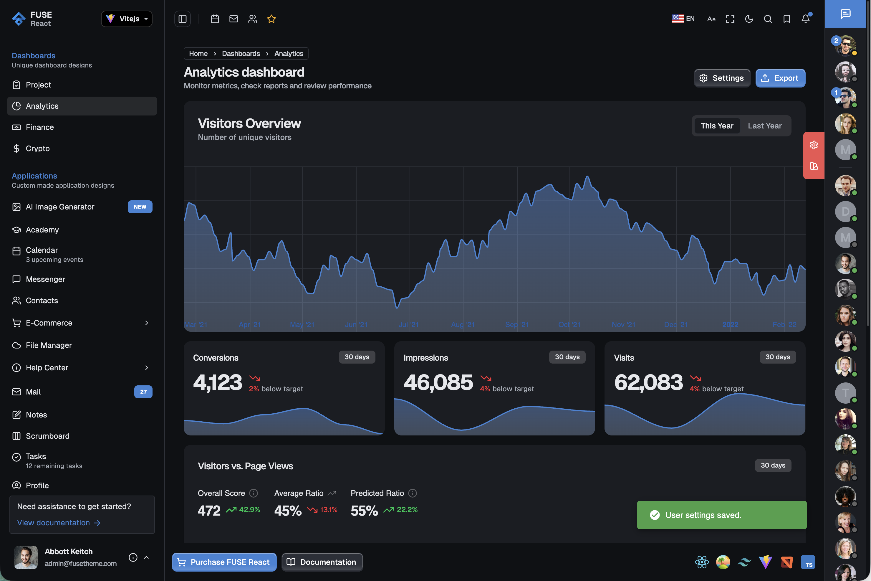 Fuse React screenshot 2